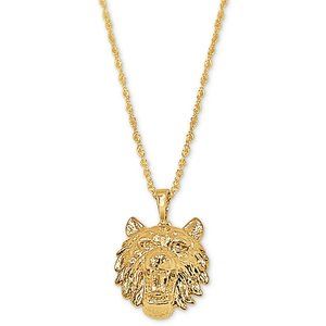 18K Gold Filled Wolf Pendant Necklace